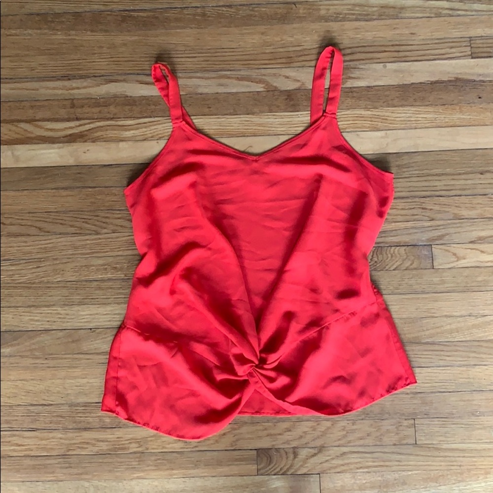 PINK ROSE - Twist Tie Top